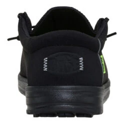 Wally Work Comp Toe - Black/Black -Hey Dude Store 44349 060 WALLYWORKCT BLACKBLACK BACK conversion1
