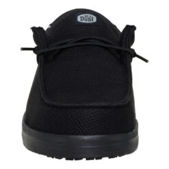 Wally Work Comp Toe - Black/Black -Hey Dude Store 44349 060 WALLYWORKCT BLACKBLACK FRONT conversion1