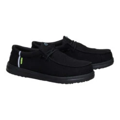 Wally Work Comp Toe - Black/Black -Hey Dude Store 44349 060 WALLYWORKCT BLACKBLACK PAIR conversion1