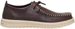 Wally NXT Moc Leather - Mole Brown/Wood Ash -Hey Dude Store 44352 2IX ALT100 conversion1
