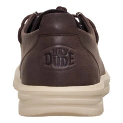 Wally NXT Moc Leather - Mole Brown/Wood Ash -Hey Dude Store 44352 2IX ALT160 conversion1