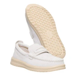 Wendy NXT Loafer - Egret/Wood Ash -Hey Dude Store 44366 0OJ WENDYNXTLOAFER EGRETWOODASH PAIR BOTTOM conversion1