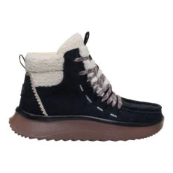 Wendy Peak Apres Suede Cozy Stitch - Black/Tan -Hey Dude Store 44367 00W WENDYPEAKAPRESSUEDECOZSTIT BLACKTAN RIGHT LATERAL conversion1