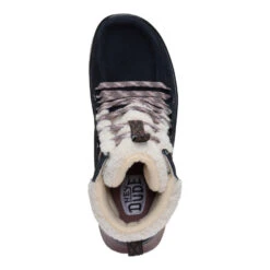 Wendy Peak Apres Suede Cozy Stitch - Black/Tan -Hey Dude Store 44367 00W WENDYPEAKAPRESSUEDECOZSTIT BLACKTAN TOP conversion1