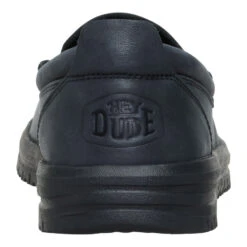 Wendy NXT Loafer Leather - Black/Black -Hey Dude Store 44380 060 WALLYNXTLOAFERLEATHER BLACKBLACK BACK conversion1