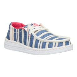 Wendy Espadrille Coast - Navy/White -Hey Dude Store 44415 462 WENDYESPADRILLECOAST NAVYWHITE RIGHT SIDE conversion1