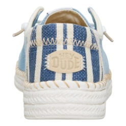 Wendy Espadrille Denim - Light Blue -Hey Dude Store 44416 450 WENDYESPADRILLEDENIM LIGHTBLUE BACK conversion1