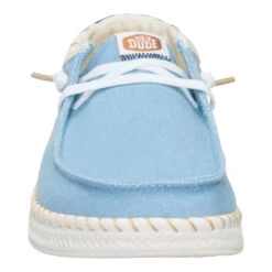 Wendy Espadrille Denim - Light Blue -Hey Dude Store 44416 450 WENDYESPADRILLEDENIM LIGHTBLUE FRONT conversion1