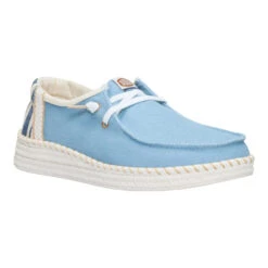 Wendy Espadrille Denim - Light Blue -Hey Dude Store 44416 450 WENDYESPADRILLEDENIM LIGHTBLUE RIGHT SIDE conversion1