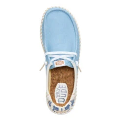 Wendy Espadrille Denim - Light Blue -Hey Dude Store 44416 450 WENDYESPADRILLEDENIM LIGHTBLUE TOP conversion1