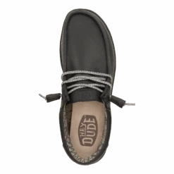 Paul Leather - Black -Hey Dude Store 44437 001 PAULLEATHER BLACK TOP