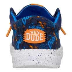 Wally Funk Youth Game On - Navy/Multi -Hey Dude Store 44608 4HQ WALLYFUNKYGAMEON BACK conversion1