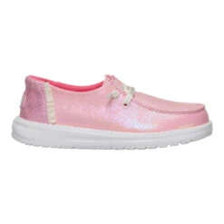 Wendy Youth Dazzling - Sparkle Pink -Hey Dude Store 44609 6VG WENDYYDAZZLING SPARKLEPINK RIGHT LATERAL conversion1