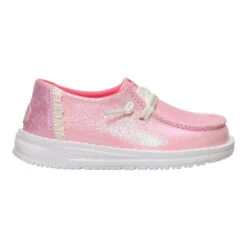 Wendy Toddler Dazzling - Sparkle Pink -Hey Dude Store 44610 6VG WENDYTDAZZLING SPARKLEPINK RIGHT LATERAL conversion1