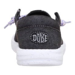 Wendy Funk Youth Friendship Lace - Black -Hey Dude Store 44616 001 WENDYFUNKYFRIENDSHIPLACE BLACK BACK conversion1