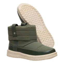 Camden Cuff Nylon Quilt - Dark Olive -Hey Dude Store 44622 3AW CAMDENCUFFNTLONQUILT DARKOLIVE PAIR BOTTOM conversion1