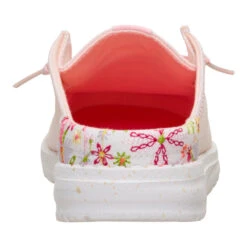 Wendy Slip Embroidered Floral - Pale Pink -Hey Dude Store 44629 6ZZ WENDYSLIP EMBROIDEREDFLORAL PALEPINK BACK conversion1