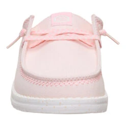 Wendy Slip Embroidered Floral - Pale Pink -Hey Dude Store 44629 6ZZ WENDYSLIP EMBROIDEREDFLORAL PALEPINK FRONT conversion1