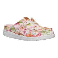 Wendy Slip Embroidered Floral - White/Multi -Hey Dude Store 44629 94S WENDYSLIPEMBROIDEREDFLORAL WHITEMULTI RIGHT SIDE conversion1