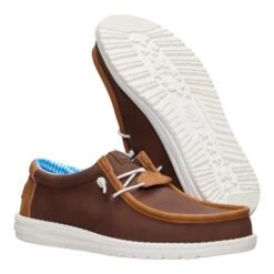Wally Oktoberfest - Brown -Hey Dude Store 44672 255 WALLYOKTOBERFEST BROWN PAIR BOTTOM conversion1