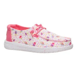 Wendy Youth Ice Cream Social - White/Multi -Hey Dude Store 44685 94S WENDYYICECREAMSOCIAL WHITEMULTI 3QTR conversion1