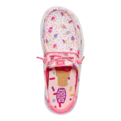 Wendy Youth Ice Cream Social - White/Multi -Hey Dude Store 44685 94S WENDYYICECREAMSOCIAL WHITEMULTI TOP conversion1