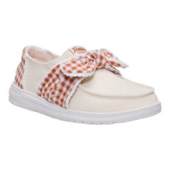 Wendy Bow Texas Longhorns - Wheat/Burnt Orange -Hey Dude Store 44699 21B WENDYBOWTEXASLONGHORNS WHEATBURNT LATERAL conversion1