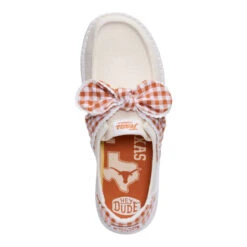 Wendy Bow Texas Longhorns - Wheat/Burnt Orange -Hey Dude Store 44699 21B WENDYBOWTEXASLONGHORNS WHEATBURNT TOP conversion1
