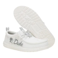 Wally Duke Blue Devils - Devils White/Blue -Hey Dude Store 44846 16S WALLYDUKEBLUEDEVILS3 WHITEBLUE PAIR BOTTOM conversion1