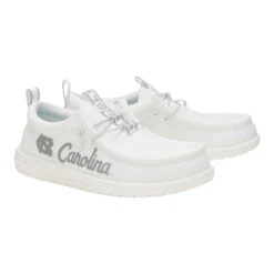 Wally UNC Tar Heels - Tar Heels White/Light Blue -Hey Dude Store 44848 10Y WALLYUNCTARHEELS3 WHITELIGHTBLUE PAIR conversion1