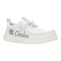 Wally UNC Tar Heels - Tar Heels White/Light Blue -Hey Dude Store 44848 10Y WALLYUNCTARHEELS3 WHITELIGHTBLUE RIGHT 3QTR conversion1