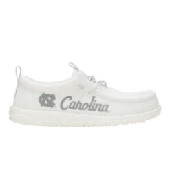 Wally UNC Tar Heels - Tar Heels White/Light Blue -Hey Dude Store 44848 10Y WALLYUNCTARHEELS3 WHITELIGHTBLUE RIGHT SIDE conversion1