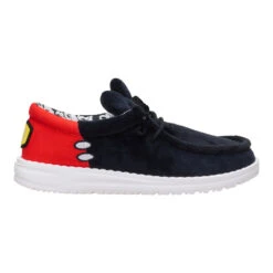 Disney Mickey Mouse Wally Youth - Black/Red -Hey Dude Store 44868 063 WENDYFUNKYMICKEYMOUSE BLACKRED RIGHT SIDE conversion1