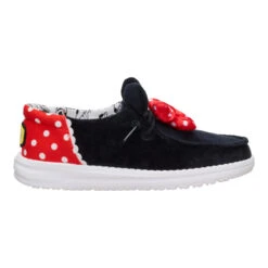 Disney Minnie Mouse Wendy Youth - Black/Red -Hey Dude Store 44869 063 WENDYFUNKYMINNIEMOUSE BLACKRED RIGHT SIDE conversion1