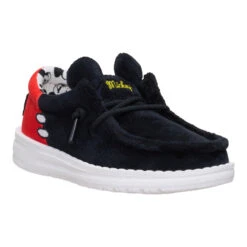 Disney Mickey Mouse Wally Toddler - Black/Red -Hey Dude Store 44870 063 WALLYFUNKTMICKEYMOUSE BLACKRED LATERAL conversion1