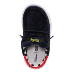 Disney Mickey Mouse Wally Toddler - Black/Red -Hey Dude Store 44870 063 WALLYFUNKTMICKEYMOUSE BLACKRED TOP conversion1