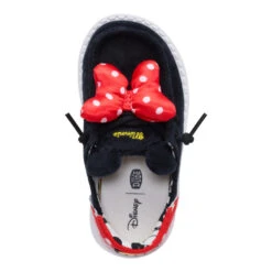 Disney Minnie Mouse Wendy Toddler - Black/Red -Hey Dude Store 44871 063 WENDYFUNKTMINNIEMOUSE BLACKRED TOP conversion1