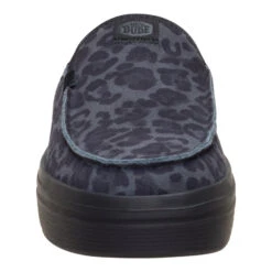 Austin Lift Suede Animal - Black Leopard -Hey Dude Store 44935 0JL AUSTINLIFTSUEDEANIMAL BLACKLEOPARD FRONT conversion1