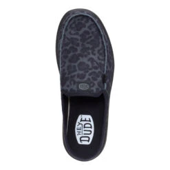 Austin Lift Suede Animal - Black Leopard -Hey Dude Store 44935 0JL AUSTINLIFTSUEDEANIMAL BLACKLEOPARD TOP conversion1