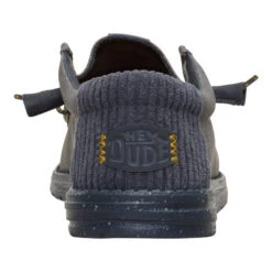 Wally Waxed Casual - Dark Grey -Hey Dude Store 44951 029 WALLYWAXEDCASUAL DARKGREY BACK conversion1