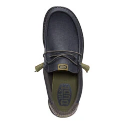 Wally Waxed Casual - Black/Black -Hey Dude Store 44951 060 WALLYWAXEDCASUAL BLACKBLACK TOP conversion1