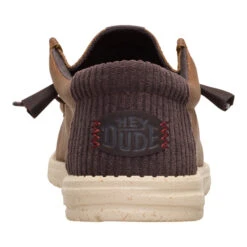 Wally Waxed Casual - Brown -Hey Dude Store 44951 255 WALLYWAXEDCASUAL BROWN BACK conversion1
