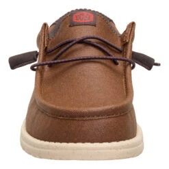 Wally Waxed Casual - Brown -Hey Dude Store 44951 255 WALLYWAXEDCASUAL BROWN FRONT conversion1