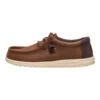 Wally Waxed Casual - Brown -Hey Dude Store 44951 255 WALLYWAXEDCASUAL BROWN LEFT SIDE conversion1