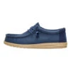 Wally Waxed Casual - Navy -Hey Dude Store 44951 410 WALLYWAXEDCASUAL NAVY LEFT SIDE conversion1