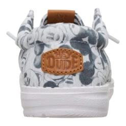 Disney Mickey Mouse Print Wally Youth - Grey/Multi -Hey Dude Store 44952 1HK WENDYYMICKEYMOUSEPRINT GREYMULTI BACK conversion1