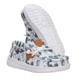 Disney Mickey Mouse Print Wally Toddler - Grey/Multi -Hey Dude Store 44953 1HK WALLYTMICKEYMOUSEPRINT GREYMULTI PAIR BOTTOM conversion1