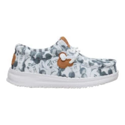 Disney Mickey Mouse Print Wally Toddler - Grey/Multi -Hey Dude Store 44953 1HK WALLYTMICKEYMOUSEPRINT GREYMULTI RIGHT SIDE conversion1