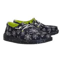 Wendy Spider Webs - Black/Black -Hey Dude Store 44957 060 WENDYSPIDERWEBS BLACKBLACK PAIR conversion1