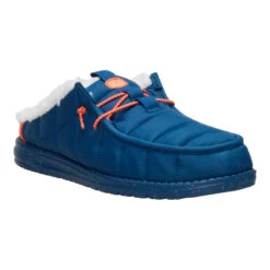 Wally Slip Camp - Navy/Orange -Hey Dude Store 45015 487 WALLYSLIPCAMP NAVYORANGE 3QTR conversion1
